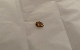 Diamante 1.00ct natural fancy vivid yellowish orange